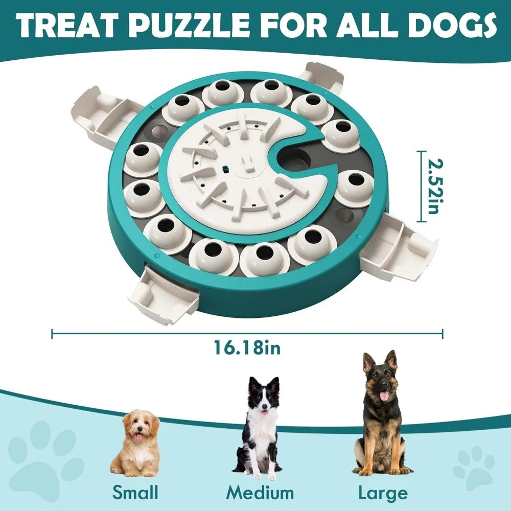 Dog Puzzle Toy, Level 3 in 1 Adjustable Difficulty，Mental Stimulation Training